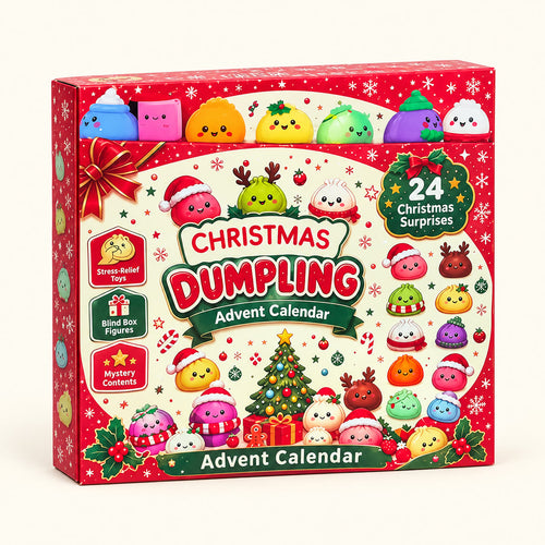 Christmas Dumpling squishy advent calendar box
